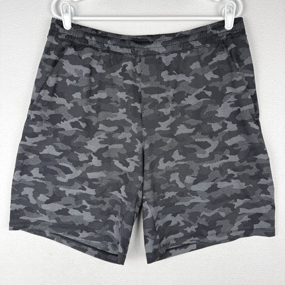 Lululemon 9" Pacebreaker Shorts Mens XL Camo Lined Athletic Training LM7ANGS